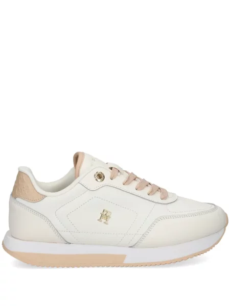 Sneakerși Tommy Hilfiger din piele alb