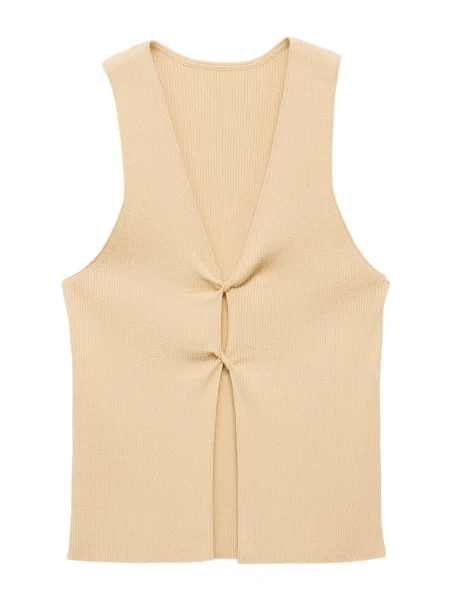 MANGO Top brodat CHACHI' bej