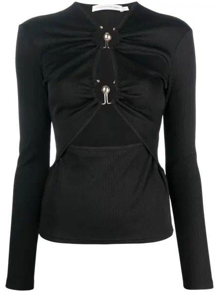 Lung top Christopher Esber negru