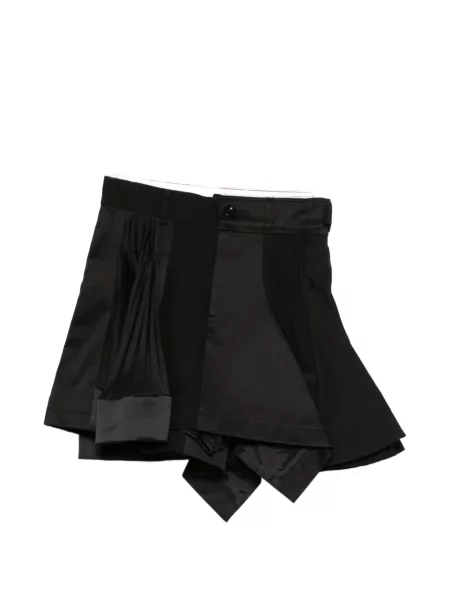 Fusta plisata Sacai plisată negru