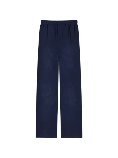 Pantaloni Givenchy cu model floral din jacard albastru