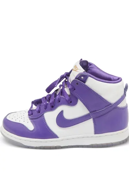 Sneakerși Nike Dunk din piele de căprioară violet