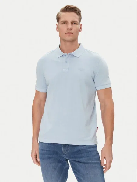 JOOP! Jeans Tricou polo 15 celest Modern Fit albastru