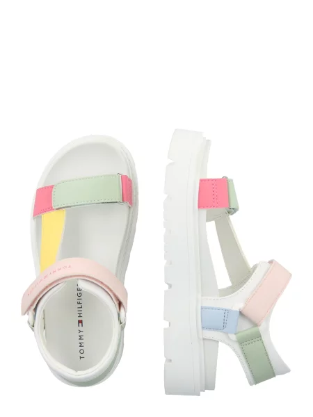 TOMMY HILFIGER Sandali Claire svetlo / rumena / svetlo zelena / roza modra
