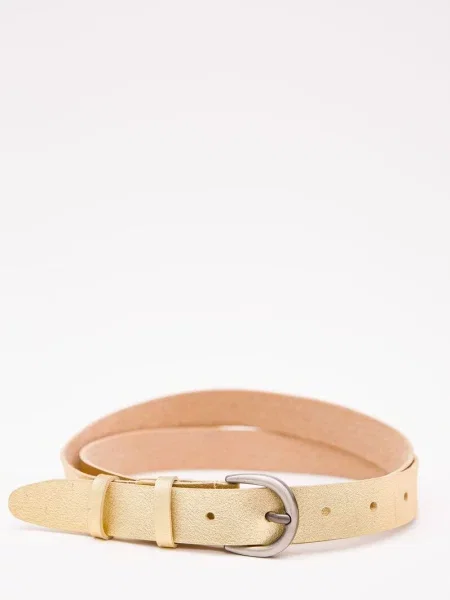 Ремень Ager с ремешками золотой