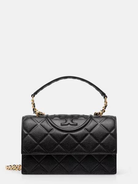 Geanta de piele Tory Burch din piele negru