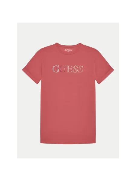 Guess Póló Regular Fit narancssárga