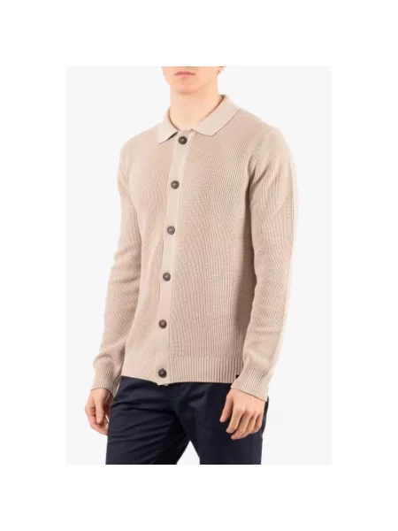 Sweter Fay wełniany brązowy