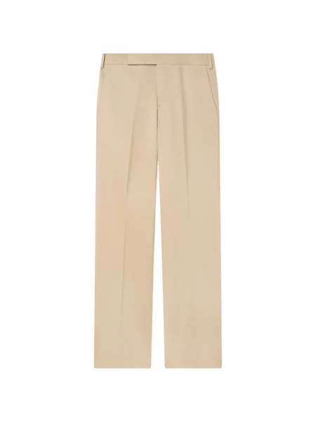 Pantaloni Lardini fără toc din țesătură twill