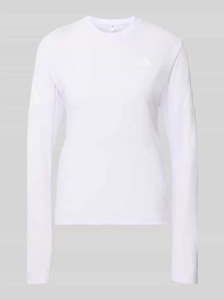 Bluzka z długim rękawem o kroju regular fit do sportu z nadrukiem z logo model Adidas Training