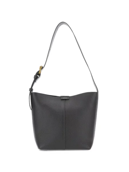Kožená shopper kabelka Soeur černá