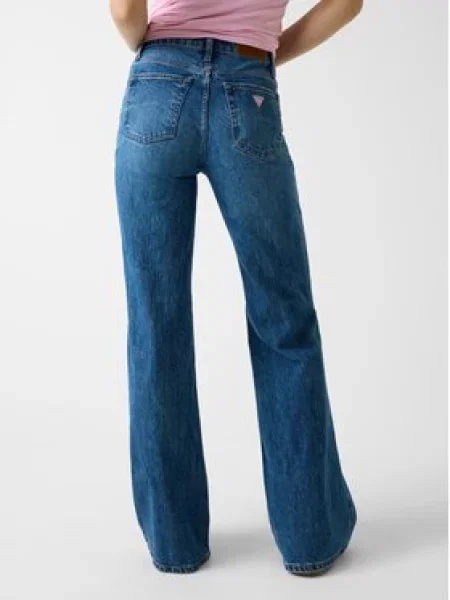 Guess Jeans Jeans hlače Flared Fit modra