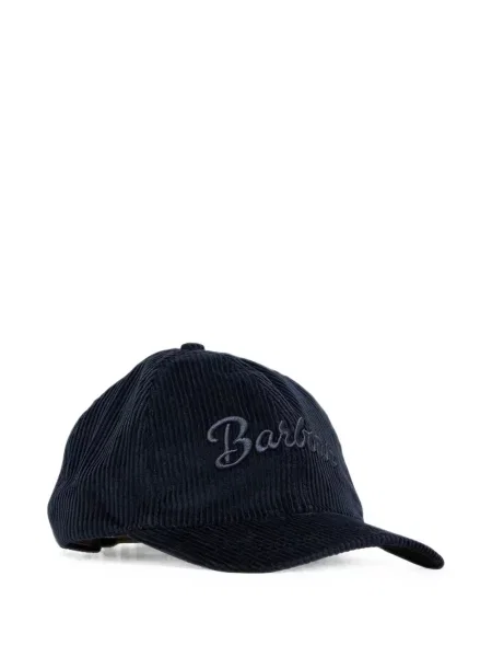 Șapcă Barbour de catifea cord albastru