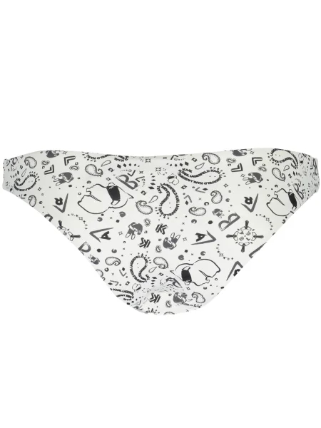 Plavky Karl Lagerfeld Beachwear biela