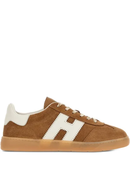 Sneakerși Hogan din piele de căprioară maro