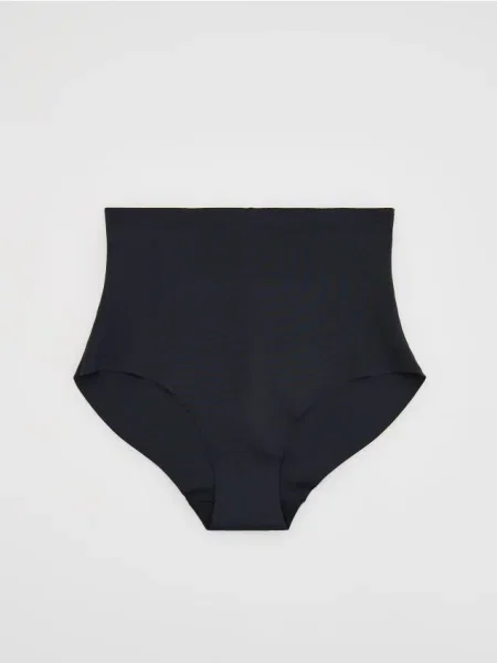 Reserved Chiloți bikini cu talie înaltă negru