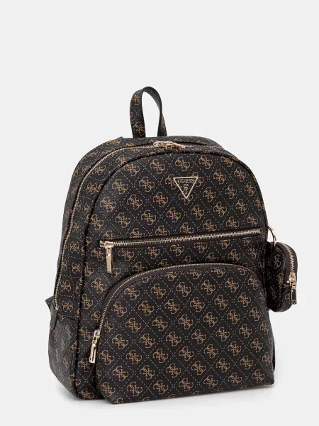 Рюкзак Guess POWER PLAY великий візерунок коричневий