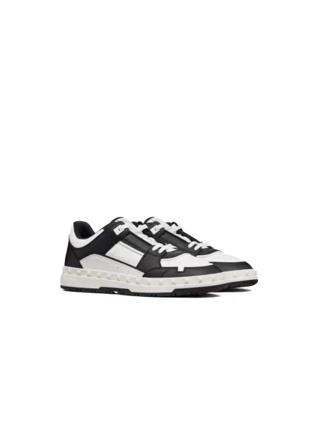Lniane sneakersy Valentino Garavani czarne
