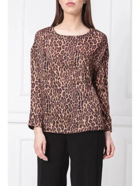 NA-KD hanorac Leopard | Relaxed fit maro