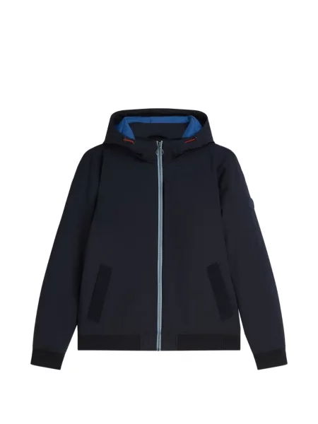 Geacă Scotch & Soda cu glugă albastru