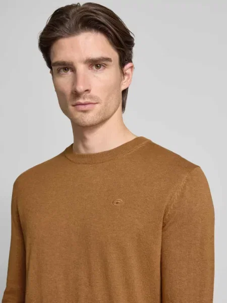 Sweter z dzianiny o kroju regular fit z czystej bawełny Tom Tailor