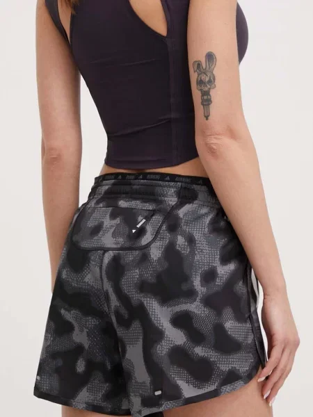 Běžecké šortky adidas Performance Own the Run medium waist šedá