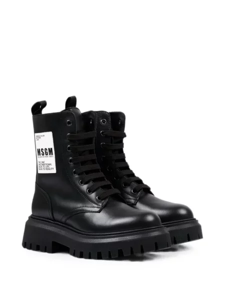 Buty do kostki dziecięce Msgm czarne