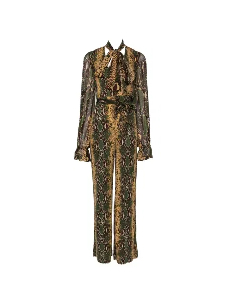Salopetă Dvf Diane Von Furstenberg cu funde galben