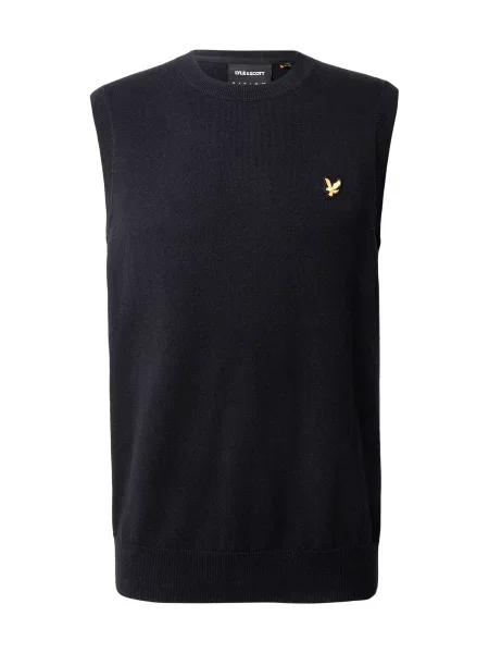 Lyle & Scott Brezrokavnik črna