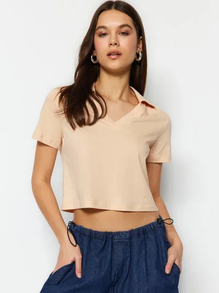 Trendyol Футболка бежевий