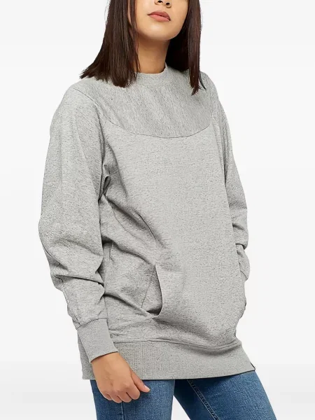 Dzianinowe haftowane polo Adidas w paski szare