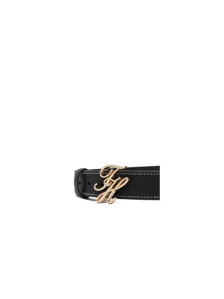 Opasok Tommy Hilfiger Th Script Tmavomodrá