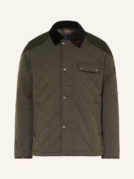 Hackett London Kurtka Pikowana Kinloch gruen oliwkowa
