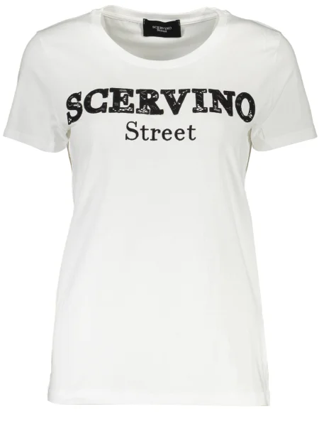 Skate in ulica kratek majica Scervino Street bela