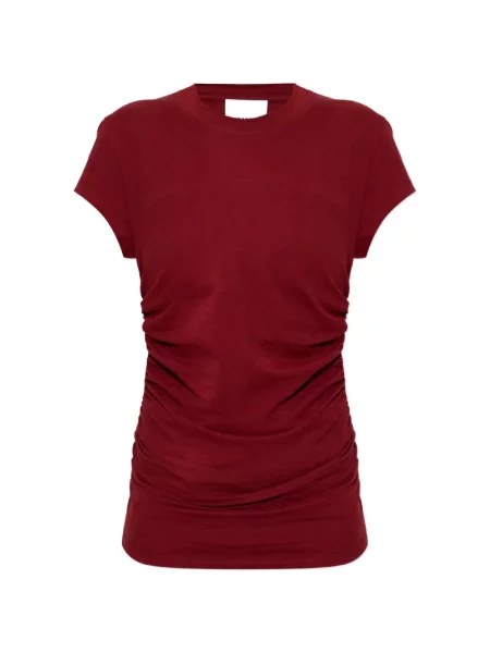 Tricou Isabel Marant cu volane roșu