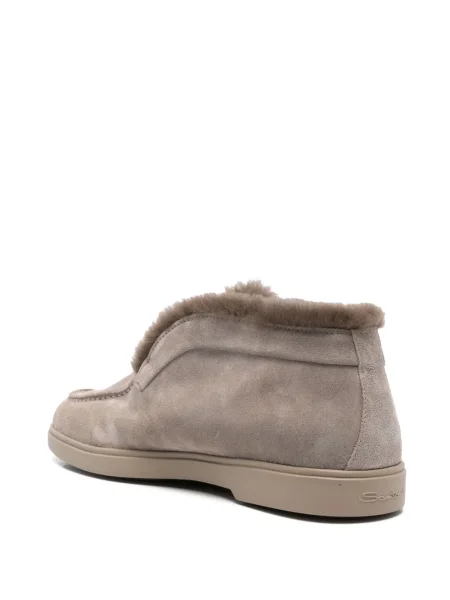 Botine Santoni din piele de căprioară