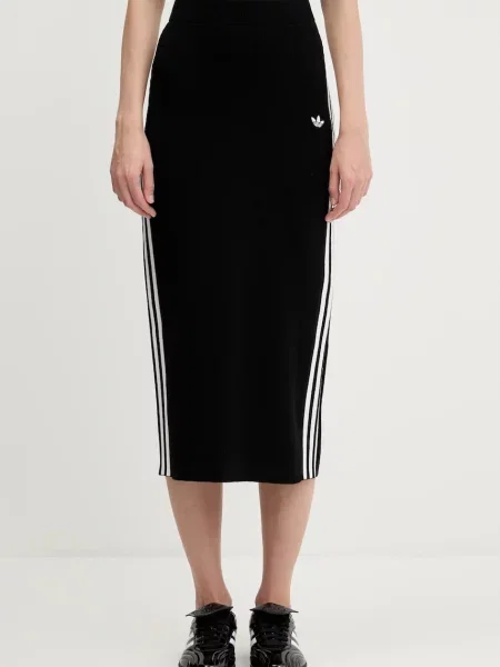 Adidas Originals spódnica midi ołówkowa czarny
