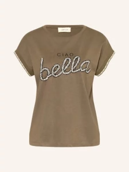 Cartoon Koszulka Z Brokatową Przędzą gruen biała