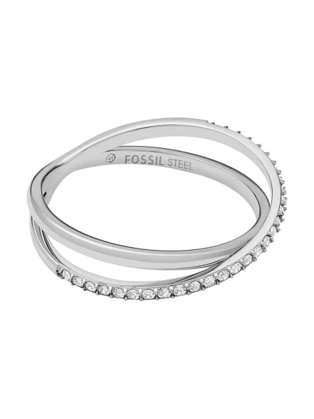 Пръстен Fossil сребристо