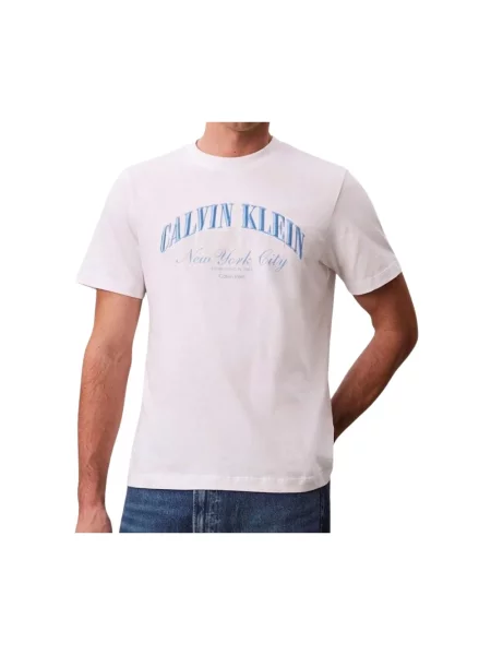 T-shirt z wyhaftowanym logo Calvin Klein Jeans biała