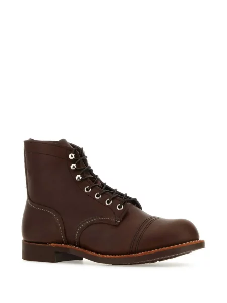 Cizme scurte Red Wing Shoes din piele roșu