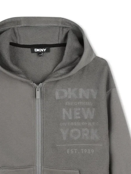 Bluza z kapturem dziecięca Dkny szara