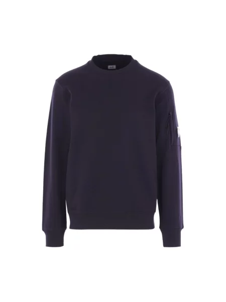 Bluza C.p. Company z okrągłym dekoltem niebieska