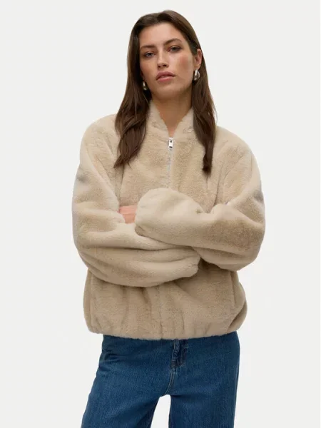 Vero Moda Futro Sonjaliga beżowy