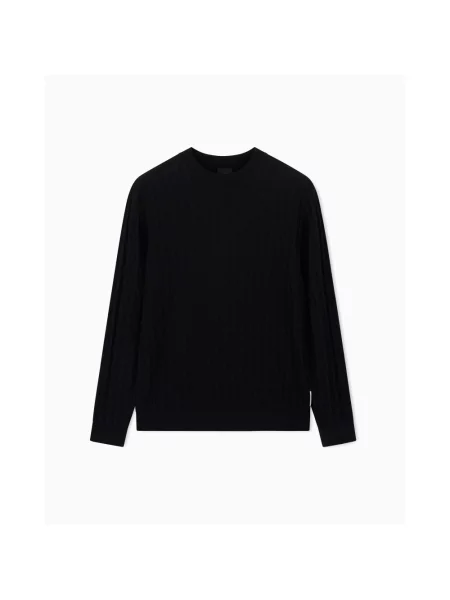 Sweter Armani Exchange wełniany czarny