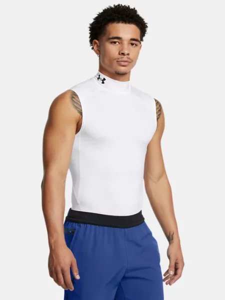 Polo Under Armour alb