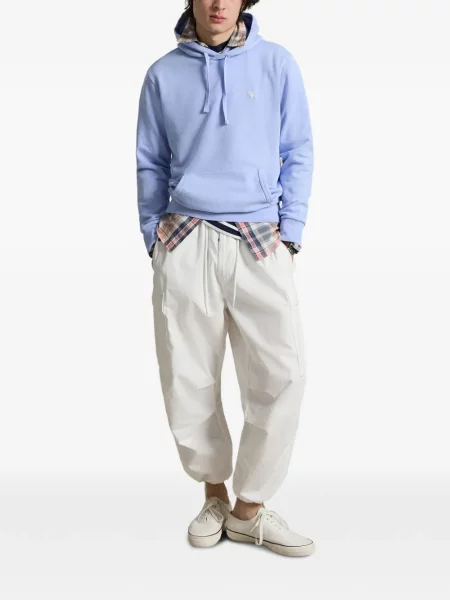 Șosete Polo Ralph Lauren cu model herringbone cu broderie plasă albastru