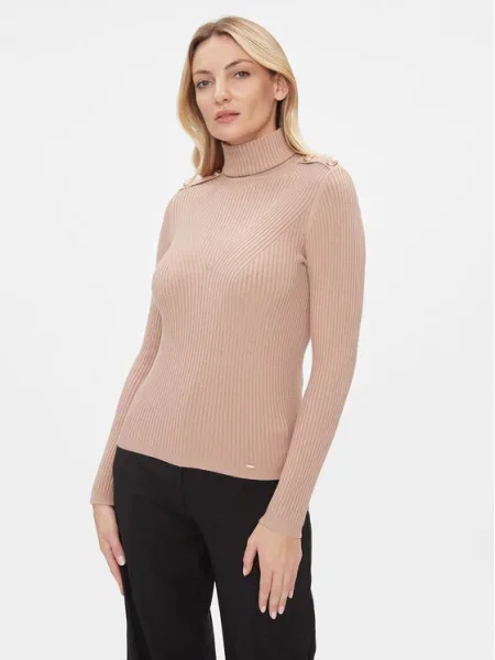 Fracomina Bluză cu gât maro