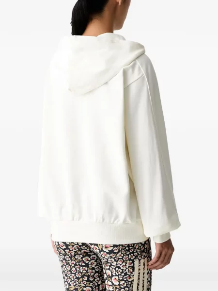 Hanorac Adidas cu broderie cu dungi alergare roz