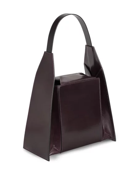 Geanta de piele Merryl Tielman din piele violet